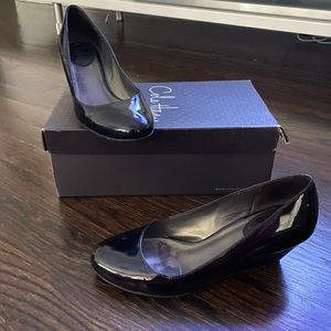 Cole Haan patent leather wedge, very comfortable